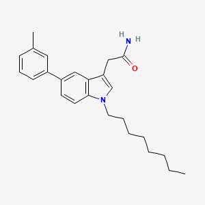 Chemical structure of Cysmethynil