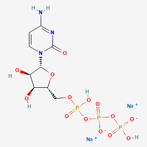 Chemical structure of Cytidine 5'-triphosphate (sodium salt)