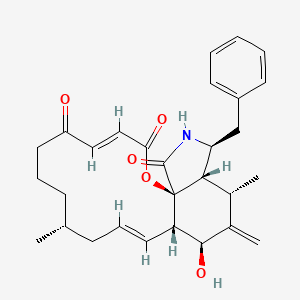 Chemical structure of Cytochalasin A