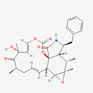 Chemical structure of Cytochalasin E