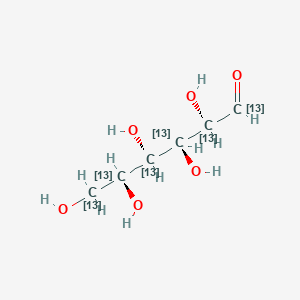 Chemical structure of D-(+)-Glucose-13C6