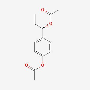 Chemical structure of 1'-Acetoxychavicol Acetate