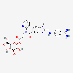 Chemical structure of Dabigatran Acyl-β-D-Glucuronide
