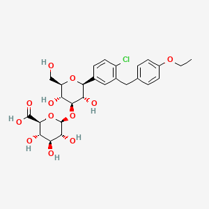 Chemical structure of Dapagliflozin 3-O-glucuronide