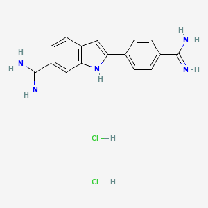 Chemical structure of DAPI (hydrochloride)