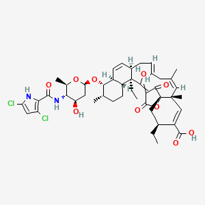 Chemical structure of Decatromicin B