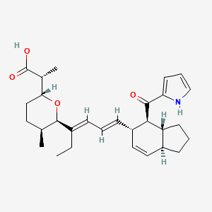 Chemical structure of Deethylindanomycin