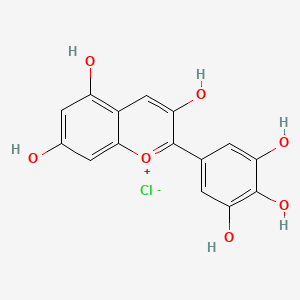 Chemical structure of Delphinidin Chloride