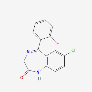 Chemical structure of Desalkylflurazepam