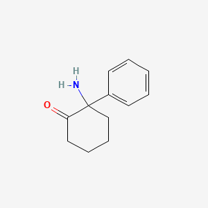 Chemical structure of Deschloronorketamine (hydrochloride)