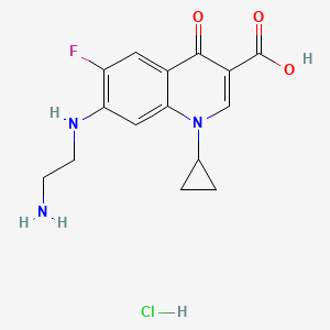 Chemical structure of Desethylene Ciprofloxacin (hydrochloride)