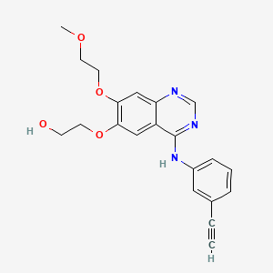 Chemical structure of Desmethyl Erlotinib