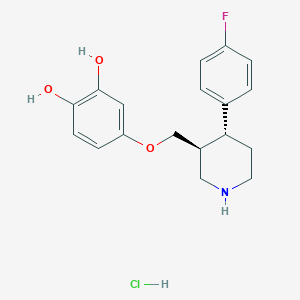 Chemical structure of Desmethylene Paroxetine (hydrochloride)