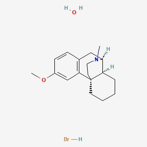 Chemical structure of Dextromethorphan (hydrobromide hydrate)