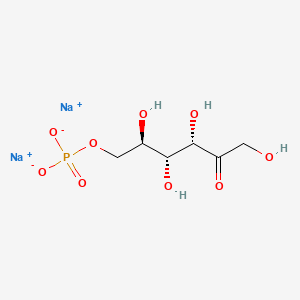 Chemical structure of D-Fructose-6-phosphate (sodium salt)