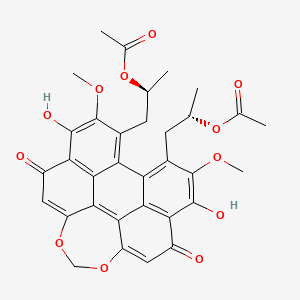 Chemical structure of Diacetylcercosporin