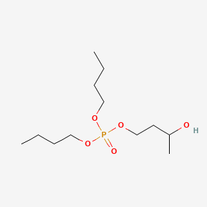 Chemical structure of Dibutyl-3-Hydroxybutyl Phosphate