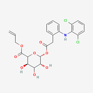 Chemical structure of Diclofenac Acyl-β-D-Glucuronide allyl ester