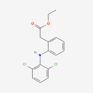 Chemical structure of Diclofenac ethyl ester