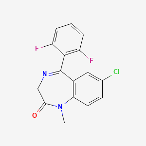 Chemical structure of Difludiazepam