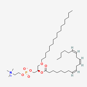 Chemical structure of 1-O-hexadecyl-2-Dihomo-γ-Linolenoyl-sn-glycero-3-PC