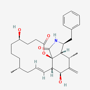 Chemical structure of Dihydrocytochalasin B