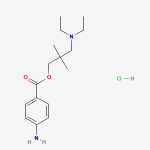 Chemical structure of Dimethocaine hydrochloride