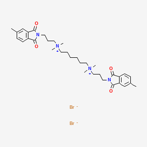 Chemical structure of Dimethyl-W84 (dibromide)
