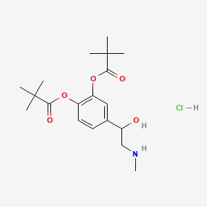 Chemical structure of Dipivefrin Hydrochloride