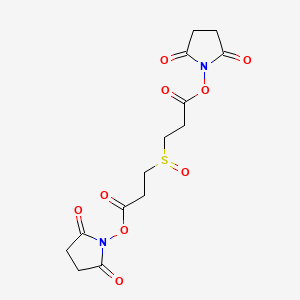 Chemical structure of Disuccinimidyl Sulfoxide