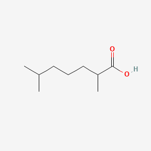 Chemical structure of 2,6-Dimethylheptanoic acid