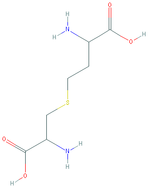 Chemical structure of DL-Cystathionine (hydrochloride)