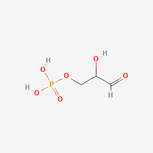 Chemical structure of 3-Phosphoglyceraldehyde