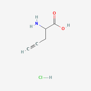 Chemical structure of DL-Propargyl Glycine (hydrochloride)