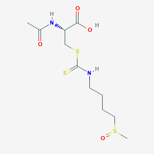 Chemical structure of DL-Sulforaphane N-acetyl-L-cysteine