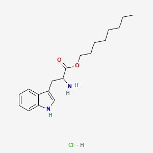 Chemical structure of DL-Tryptophan octyl ester (hydrochloride)