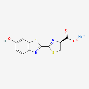 Chemical structure of d-luciferin sodium salt
