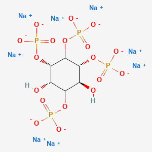 Chemical structure of D-myo-Inositol-1,3,4,5-tetraphosphate (sodium salt)