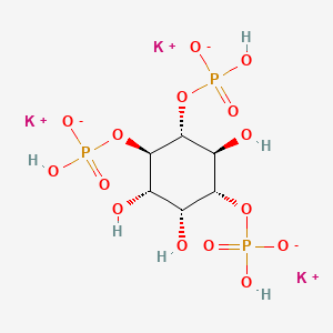 Chemical structure of D-myo-Inositol-1,4,5-triphosphate (potassium salt)