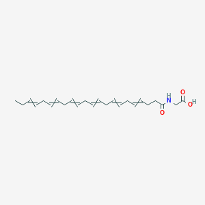 Chemical structure of Docosahexaenoyl Glycine