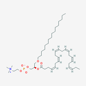 Chemical structure of Docosahexaenoyl PAF C-16