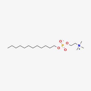 Chemical structure of Dodecylphosphocholine