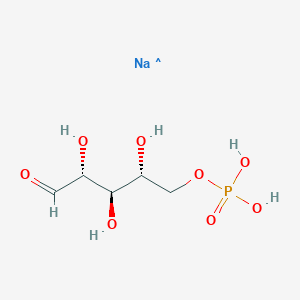 Chemical structure of D-Ribulose-5-phosphate (sodium salt)
