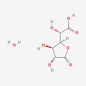 Chemical structure of D-Saccharic Acid 1,4-lactone (hydrate)