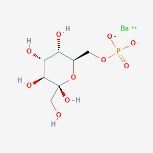 Chemical structure of D-Sedoheptulose-7-phosphate (barium salt)