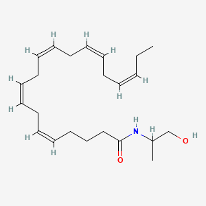 Chemical structure of Eicosapentaenoyl 1-propanol-2-amide