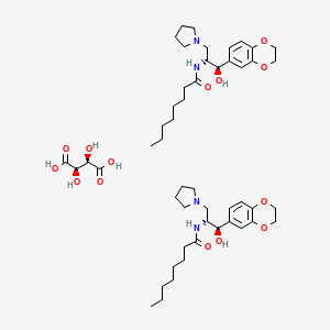Chemical structure of Eliglustat (hemitartrate)