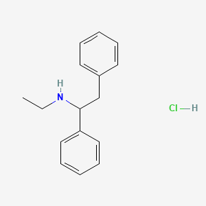 Chemical structure of Ephenidine (hydrochloride)