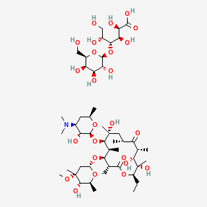 Chemical structure of Erythromycin lactobionate