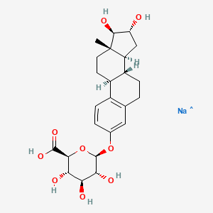 Chemical structure of Estriol 3-β-D-Glucuronide (sodium salt)